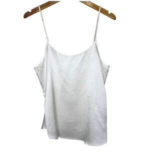 Fishers Finery Mulberry Silk Cami Medium White